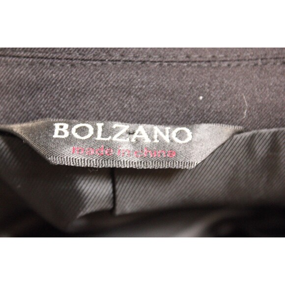 Bolzano Men's Black 2 Piece Suit TUX 2 Btn 36R Pleated Fronts 30" Waist - Picture 9 of 12
